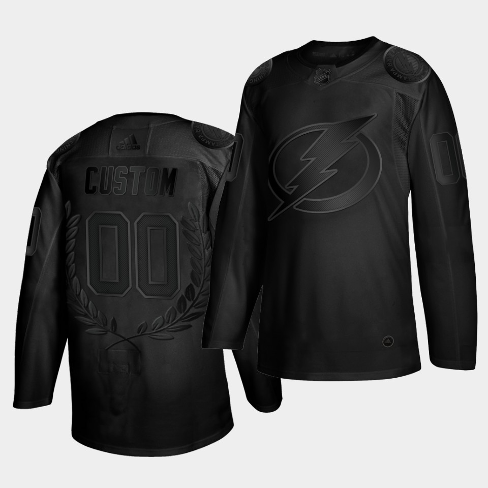 Tampa Bay Lightning Custom Glory Awards Collection Black Jersey Tampa Bay Lightning Custom Glory Awards Collection Black Jersey
