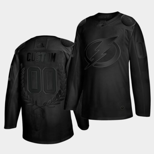 Tampa Bay Lightning Custom Glory Awards Collection Black Jersey