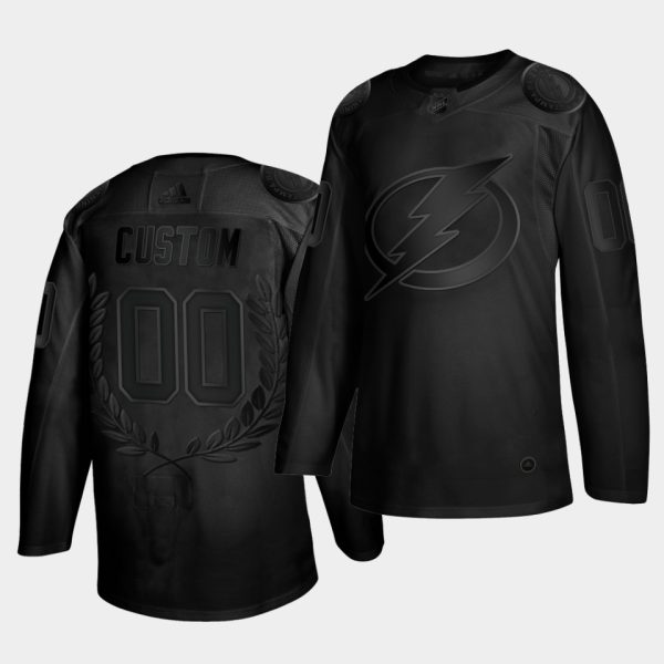 Tampa Bay Lightning Custom Glory Awards Collection Black Jersey Tampa Bay Lightning Custom Glory Awards Collection Black Jersey