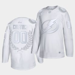 Tampa Bay Lightning Custom Glory Awards Collection White Jersey