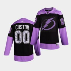 Tampa Bay Lightning Custom HockeyFightsCancer Purple Jersey
