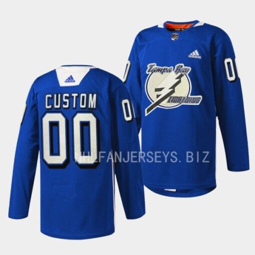 Tampa Bay Lightning Custom Primary Blue Jersey