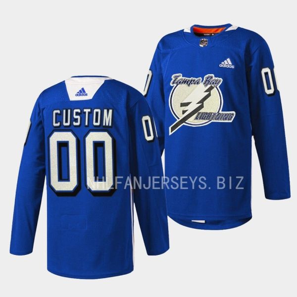 Tampa Bay Lightning Custom Primary Blue Jersey Tampa Bay Lightning Custom Primary Blue Jersey