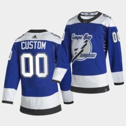 Tampa Bay Lightning Custom Reverse Blue Jersey