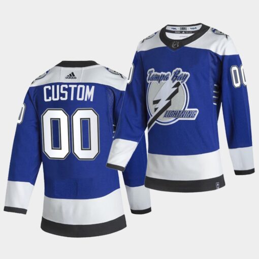 Tampa Bay Lightning Custom Reverse Blue Jersey