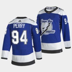 Tampa Bay Lightning Lightning Corey Perry Reverse Retro Special Edition Blue Jersey
