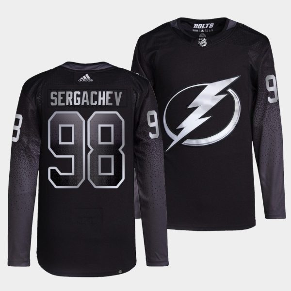 Tampa Bay Lightning Mikhail Sergachev Alternate Black Jersey Tampa Bay Lightning Mikhail Sergachev Alternate Black Jersey