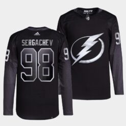 Tampa Bay Lightning Mikhail Sergachev Alternate Black Jersey