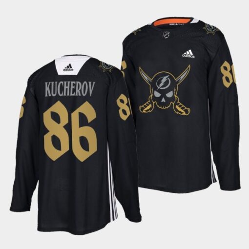 Tampa Bay Lightning Nikita Kucherov Gasparilla inspired Black Jersey