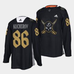 Tampa Bay Lightning Nikita Kucherov Gasparilla inspired Black Jersey
