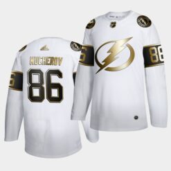 Tampa Bay Lightning Nikita Kucherov Golden Edition White Jersey