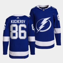 Tampa Bay Lightning Nikita Kucherov Home Blue Jersey