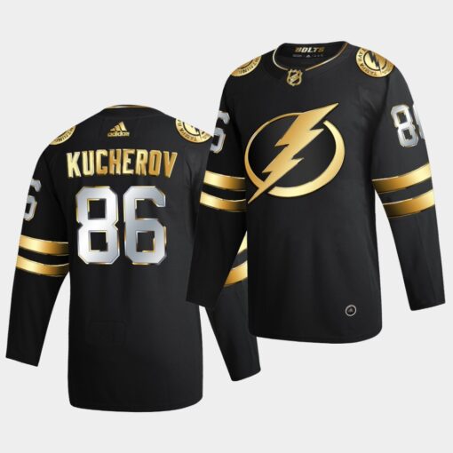Tampa Bay Lightning Nikita KucherovGolden Limited Edition Black Jersey