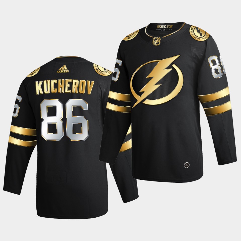 Tampa Bay Lightning Nikita KucherovGolden Limited Edition Black Jersey Tampa Bay Lightning Nikita KucherovGolden Limited Edition Black Jersey