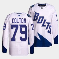 Tampa Bay Lightning Ross Colton 2022 Stadium Series White Jersey
