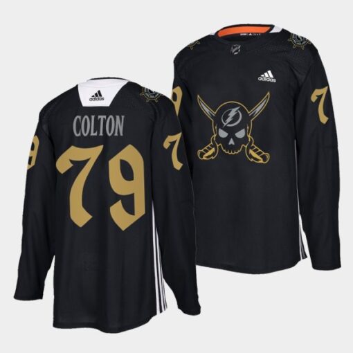 Tampa Bay Lightning Ross Colton Gasparilla inspired Black Jersey