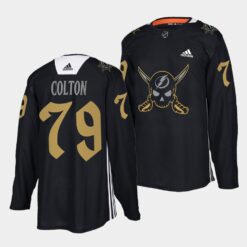 Tampa Bay Lightning Ross Colton Gasparilla inspired Black Jersey