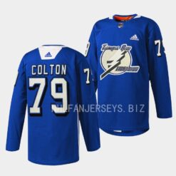 Tampa Bay Lightning Ross Colton Primary Blue Jersey