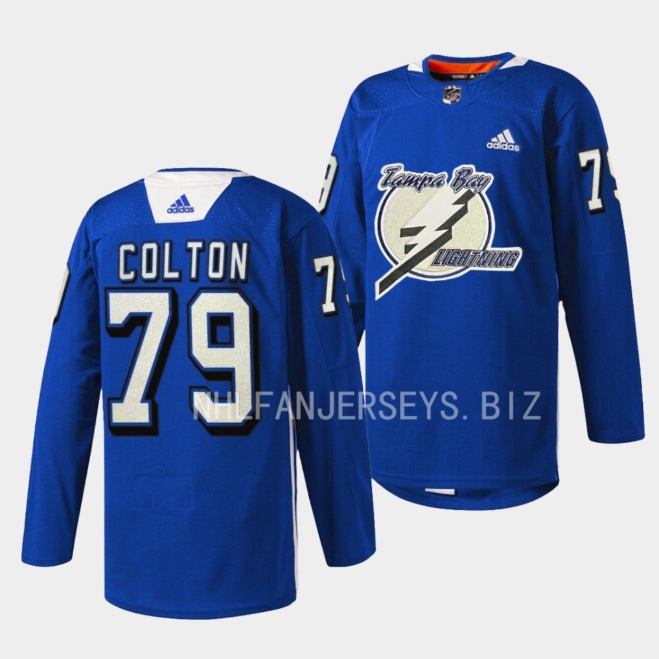 Tampa Bay Lightning Ross Colton Primary Blue Jersey Tampa Bay Lightning Ross Colton Primary Blue Jersey
