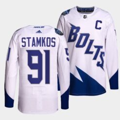 Tampa Bay Lightning Steven Stamkos 2022 Stadium Series White Jersey