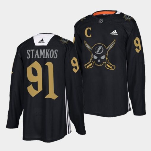 Tampa Bay Lightning Steven Stamkos Gasparilla inspired Black Jersey