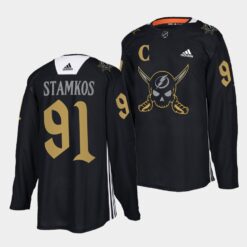 Tampa Bay Lightning Steven Stamkos Gasparilla inspired Black Jersey