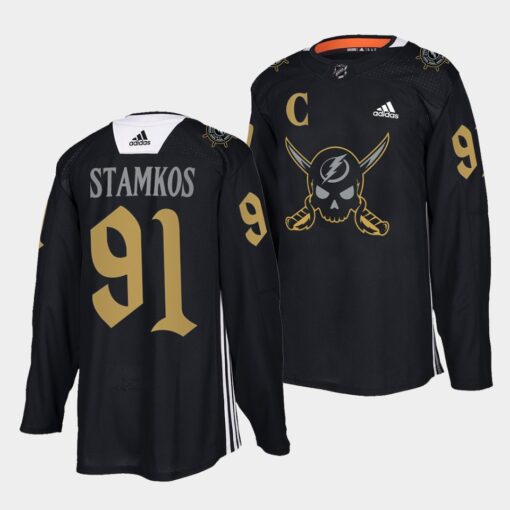 Tampa Bay Lightning Steven Stamkos Gasparilla inspired Black Jersey