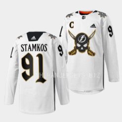 Tampa Bay Lightning Steven Stamkos Gasparilla inspired White Jersey