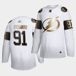 Tampa Bay Lightning Steven Stamkos Golden Edition White Jersey