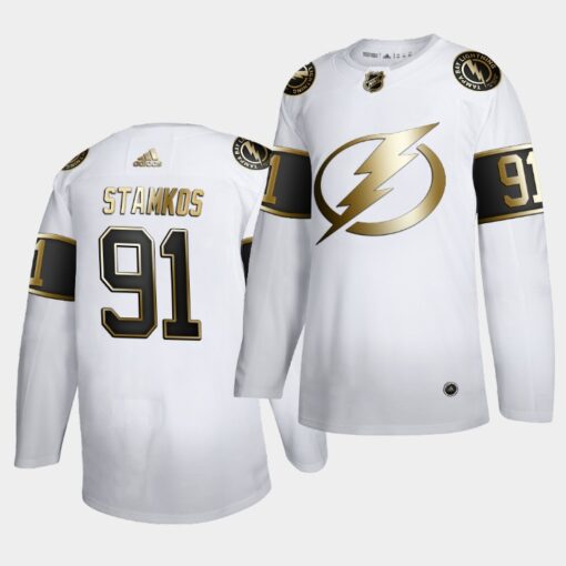 Tampa Bay Lightning Steven Stamkos Golden Edition White Jersey