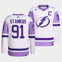 Tampa Bay Lightning Steven Stamkos HockeyFightsCancer White Jersey