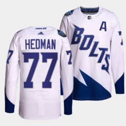 Tampa Bay Lightning Victor Hedman 2022 Stadium Series White Jersey