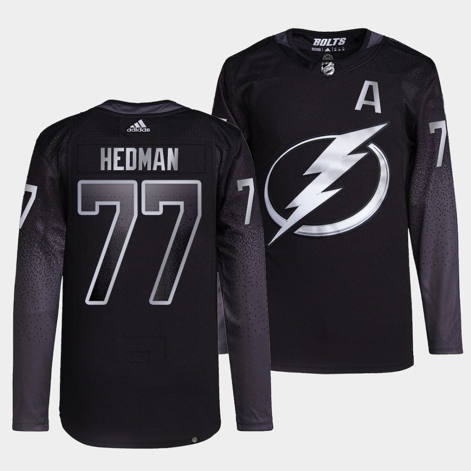 Tampa Bay Lightning Victor Hedman Alternate Black Jersey Tampa Bay Lightning Victor Hedman Alternate Black Jersey