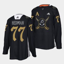 Tampa Bay Lightning Victor Hedman Gasparilla inspired Black Jersey