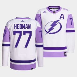 Tampa Bay Lightning Victor Hedman HockeyFightsCancer White Jersey