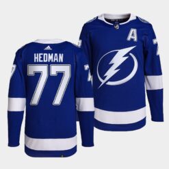 Tampa Bay Lightning Victor Hedman Home Blue Jersey