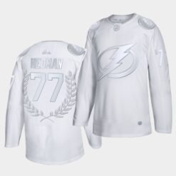 Tampa Bay Lightning Victor Hedman James Norris Memorial Trophy Awards Collection White Jersey