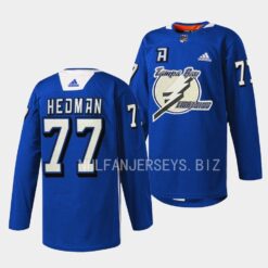 Tampa Bay Lightning Victor Hedman Primary Blue Jersey