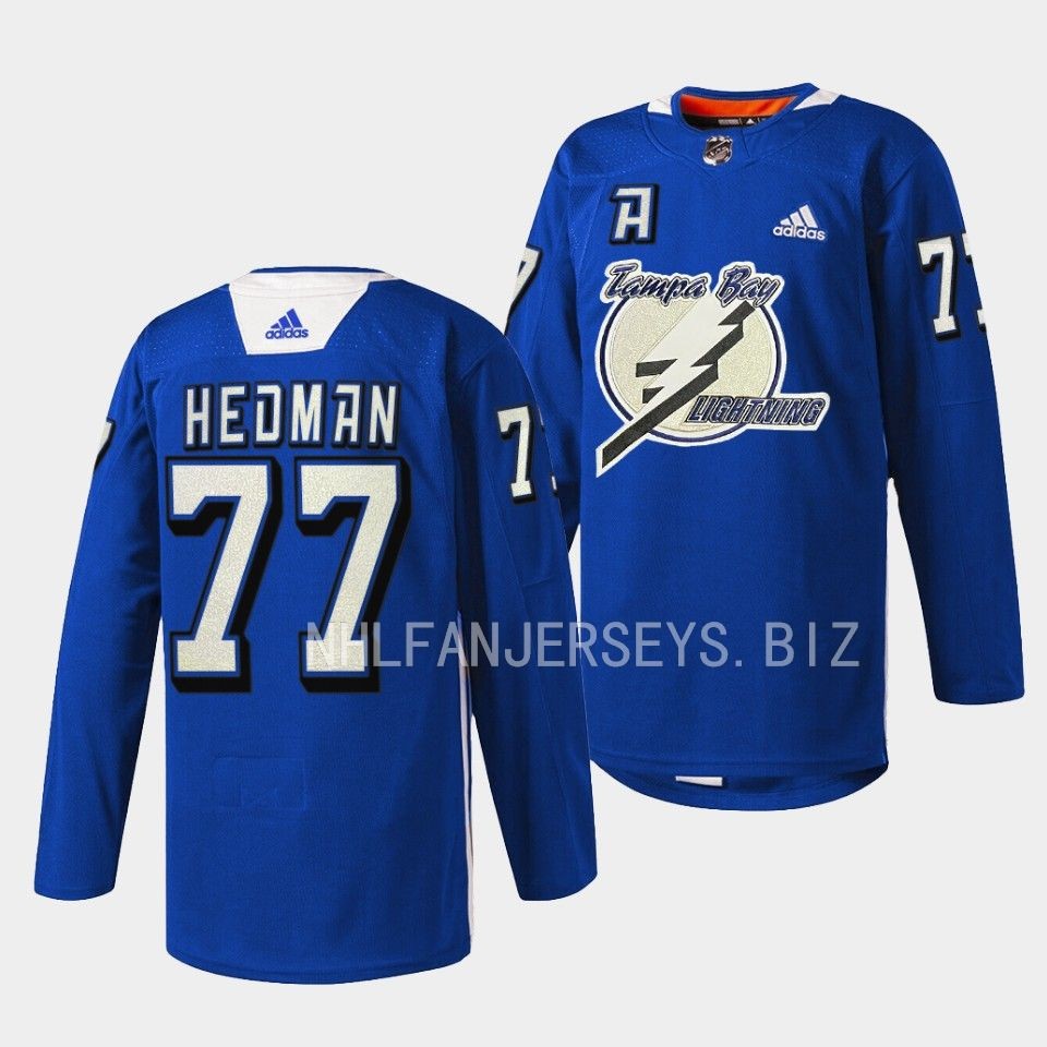 Tampa Bay Lightning Victor Hedman Primary Blue Jersey Tampa Bay Lightning Victor Hedman Primary Blue Jersey