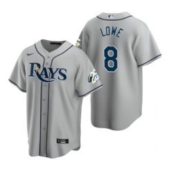 Tampa Bay Rays Brandon Lowe Gray 25th Anniversary Replica Jersey