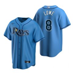 Tampa Bay Rays Brandon Lowe Light Blue Alternate Replica Jersey