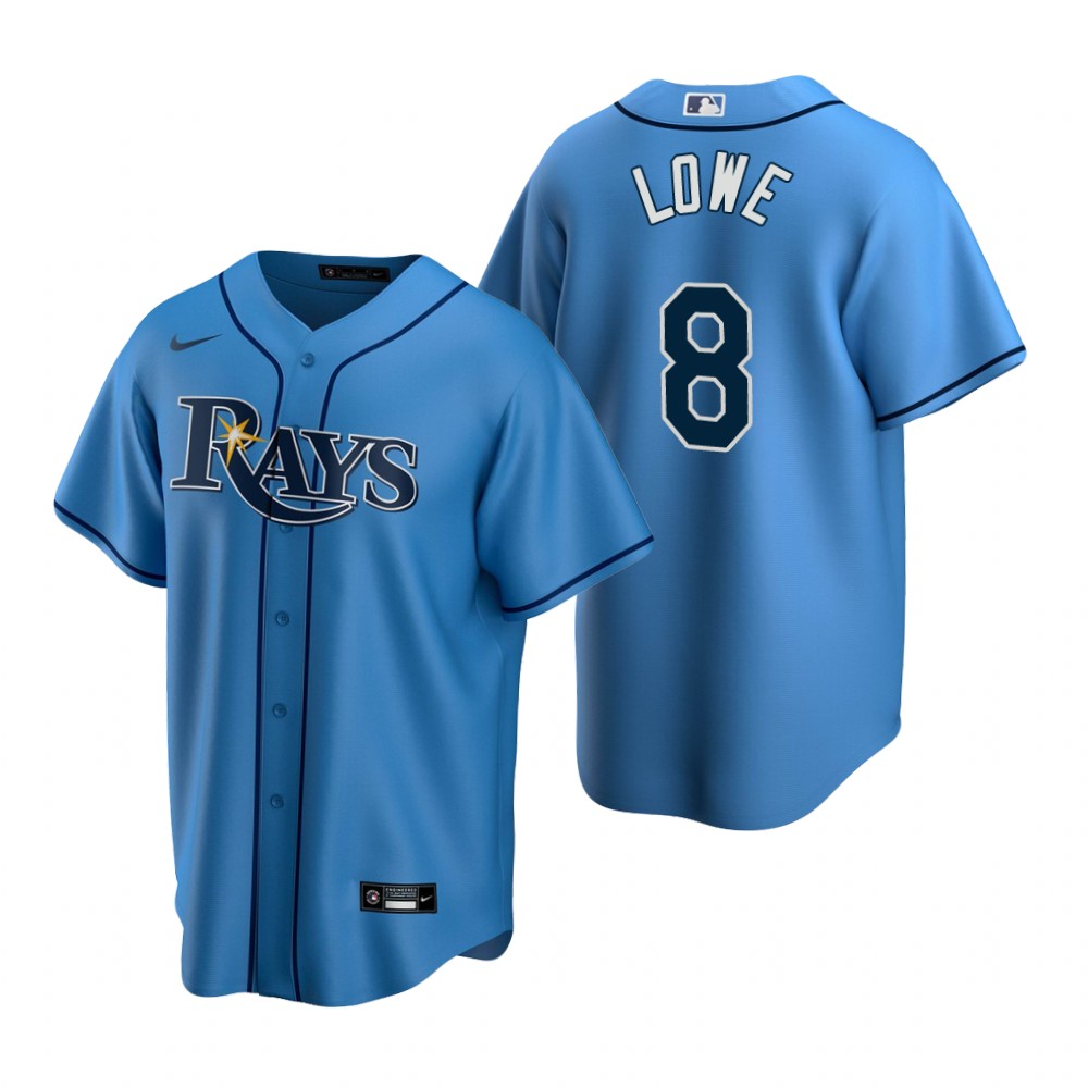 Tampa Bay Rays Brandon Lowe Light Blue Alternate Replica Jersey Tampa Bay Rays Brandon Lowe Light Blue Alternate Replica Jersey