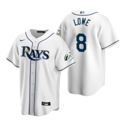 Tampa Bay Rays Brandon Lowe White 25th Anniversary Replica Jersey