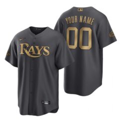 Tampa Bay Rays Custom Charcoal 2022 All-Star Game Replica Jersey
