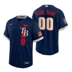 Tampa Bay Rays Custom Navy 2021 All Star Game Replica Jersey