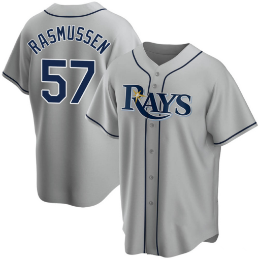 Tampa Bay Rays Drew Rasmussen Gray Replica Jersey