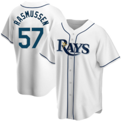 Tampa Bay Rays Drew Rasmussen White Replica Jersey