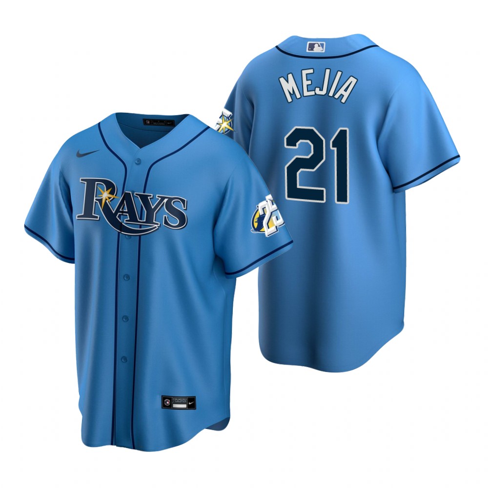 Tampa Bay Rays Francisco Mejia Light Blue 25th Anniversary Replica Jersey Tampa Bay Rays Francisco Mejia Light Blue 25th Anniversary Replica Jersey