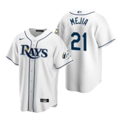 Tampa Bay Rays Francisco Mejia White 25th Anniversary Replica Jersey