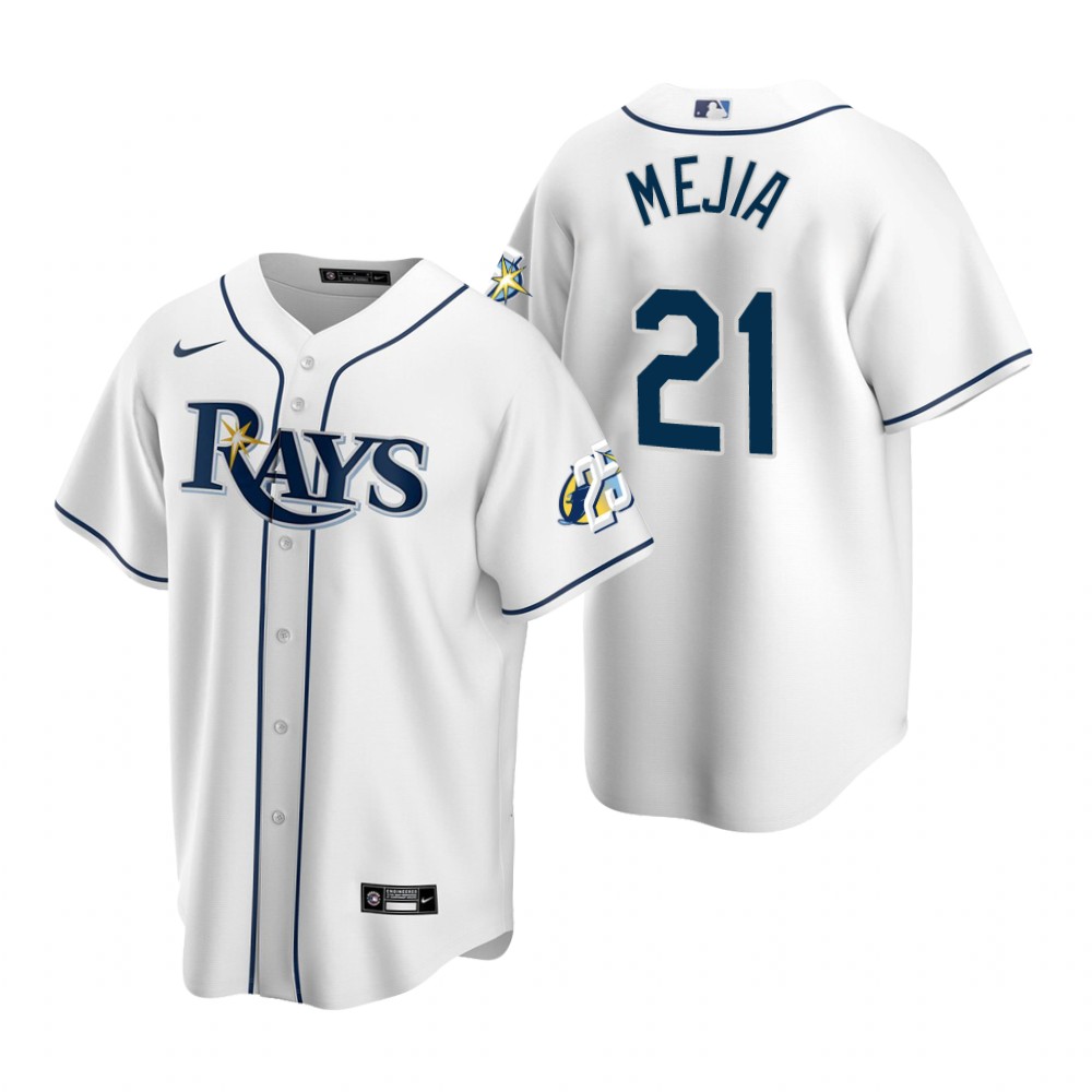 Tampa Bay Rays Francisco Mejia White 25th Anniversary Replica Jersey Tampa Bay Rays Francisco Mejia White 25th Anniversary Replica Jersey